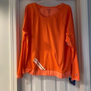 Champion Orange long sleeve shirt NWT